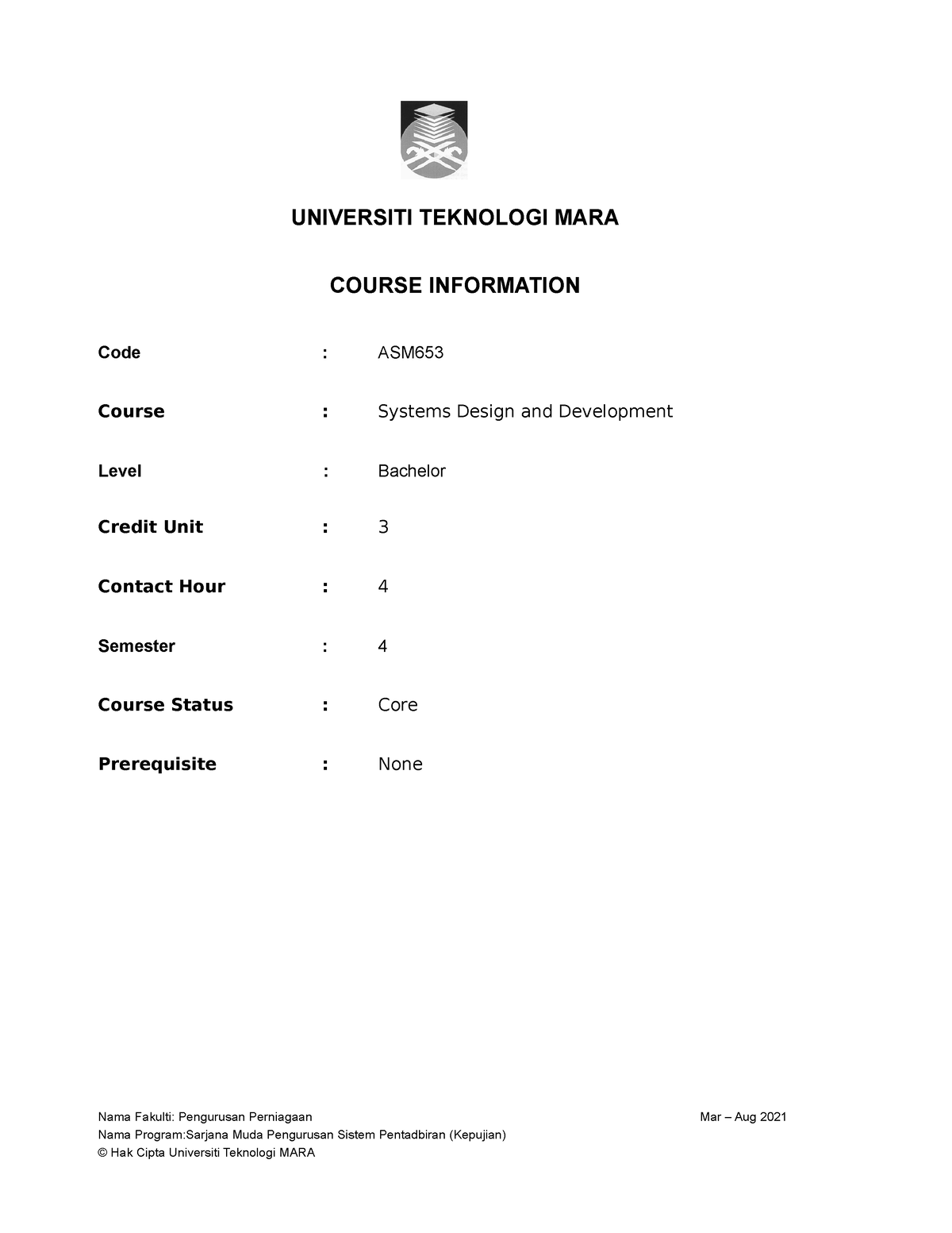 asm653 group assignment 1