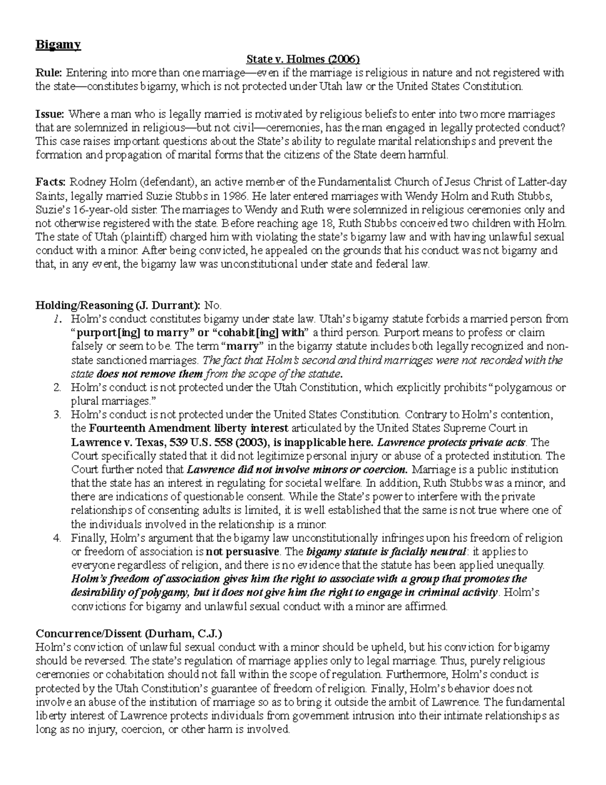 family-law-outline-bigamy-state-v-holmes-2006-rule-entering-into