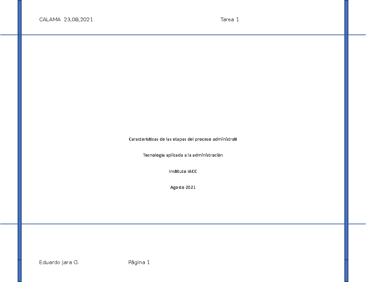 Tarea Semana 1 Tecnología Aplicada A La Administración, - CALAMA 23,08 ...