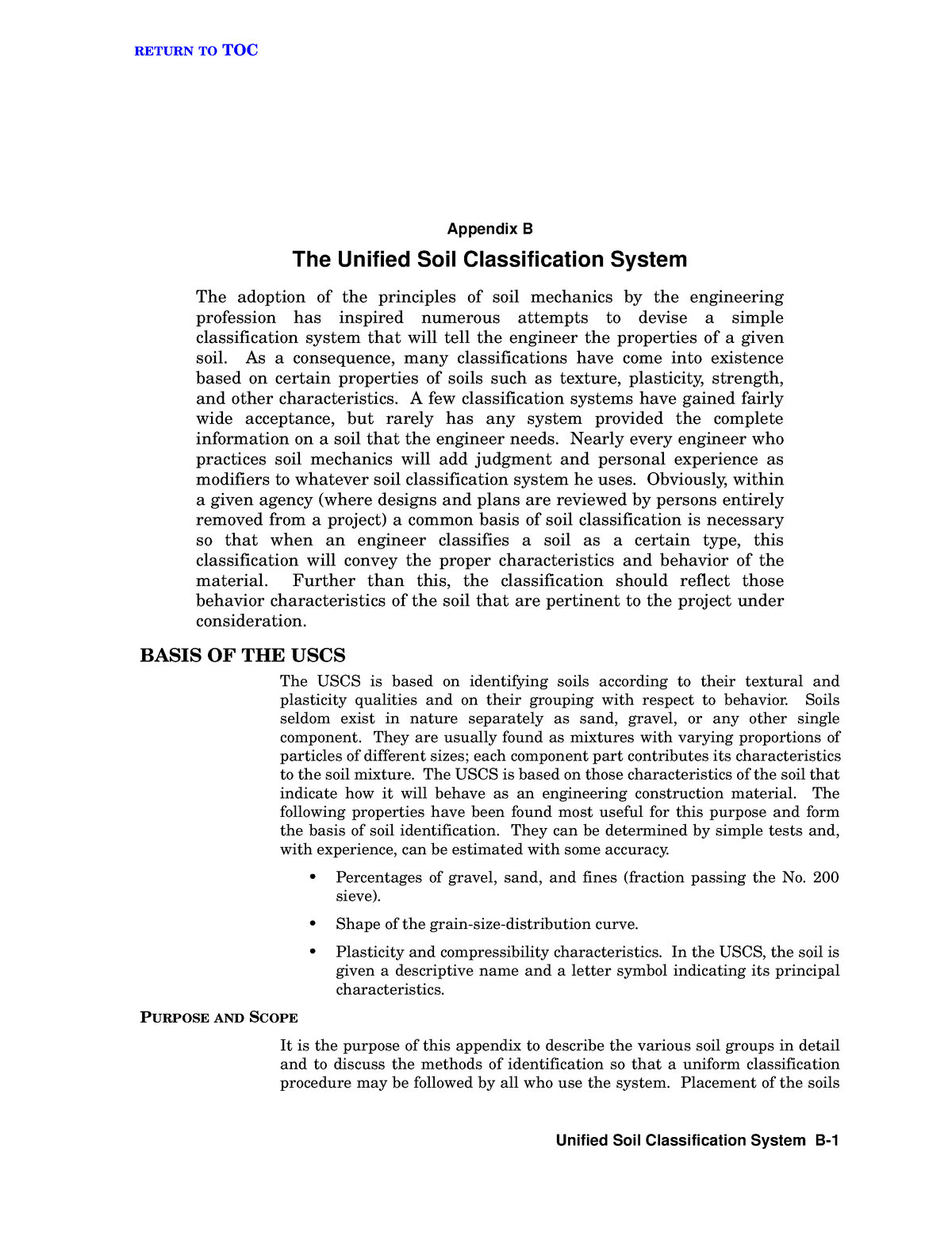 Apb - USCS - Unified Soil Classification System B- Appendix B The ...