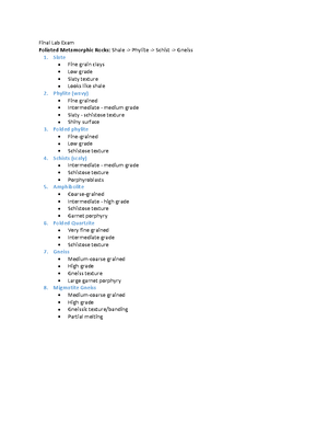 Lab4 - Sedimentary Rocks - GEOL 104 LAB 4 - SEDIMENTARY ROCKS ...