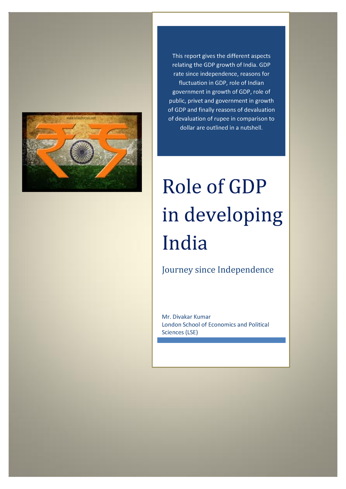 gdp of india essay