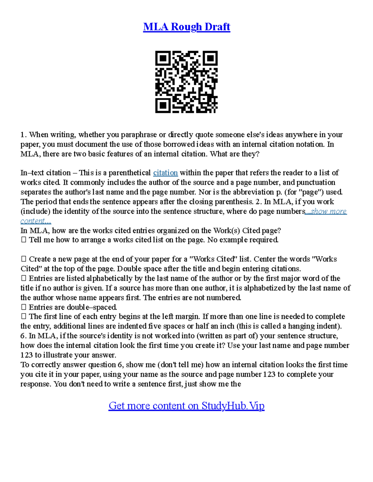 Mla Citation In Essay - MLA Rough Draft When writing, whether you ...