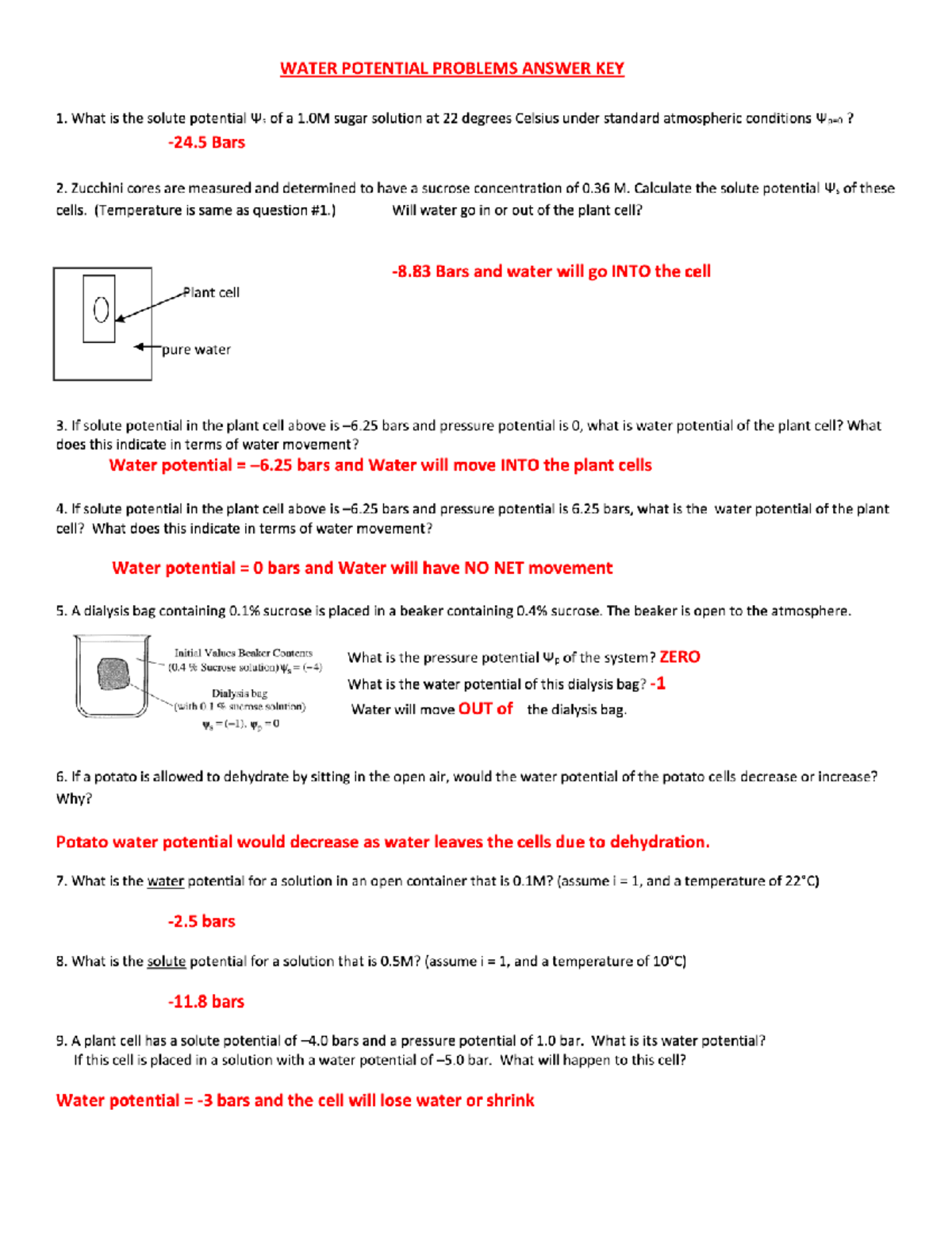 water-potential-problems-answer-key-24-5-bars-bio-450-studocu