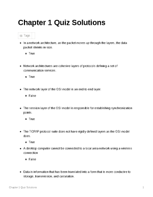 Chapter 6 Quiz Solutions - Chapter 6 Quiz Solutions 1 Chapter 6 Quiz ...