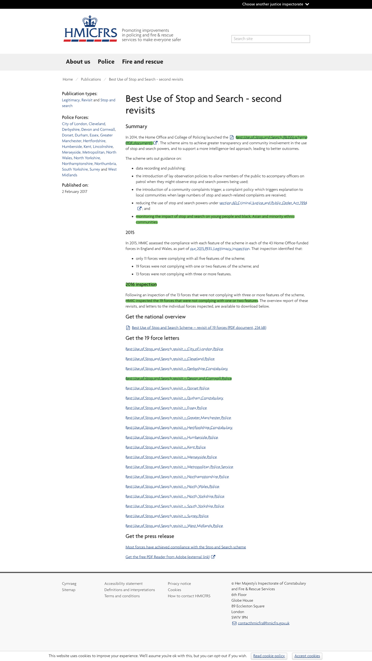 Stop and search home office Choose another justice inspectorate