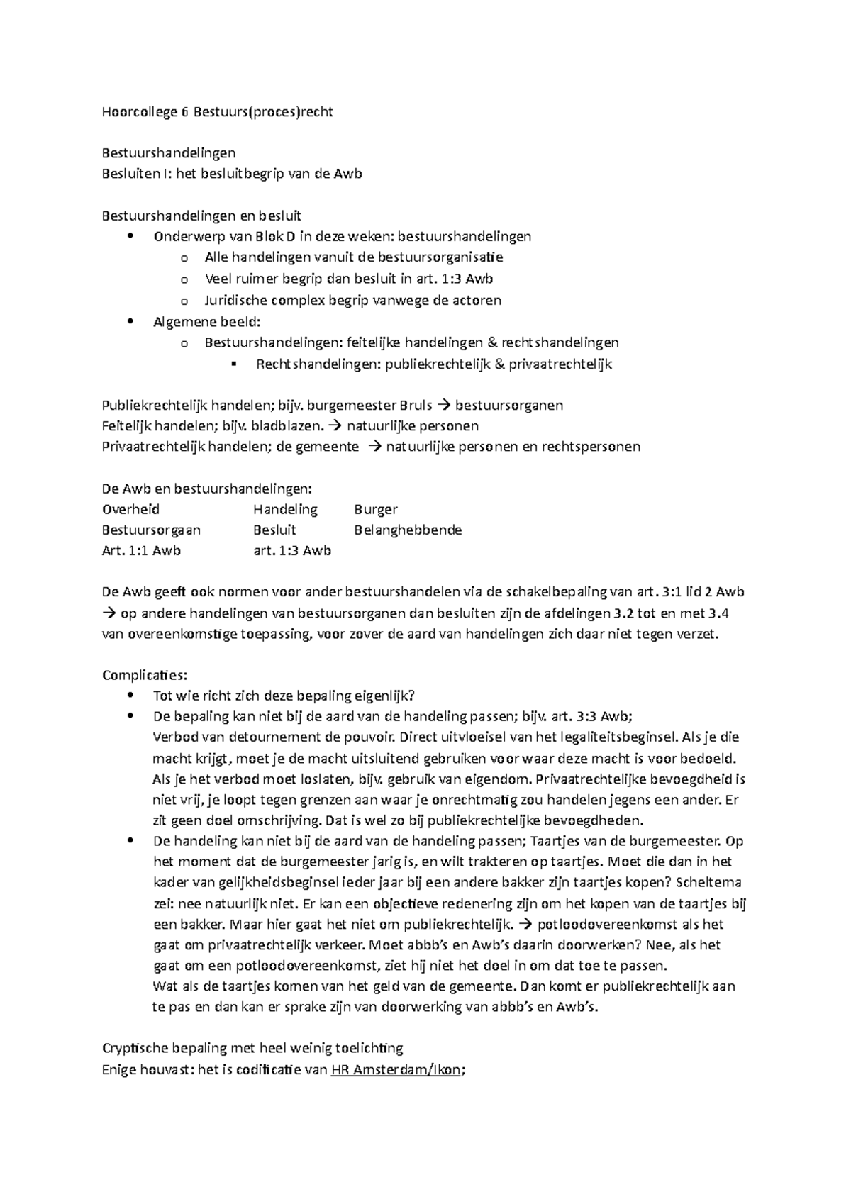 Hoorcollege 6 Bestuurs(proces)recht - Hoorcollege 6 Bestuurs(proces ...