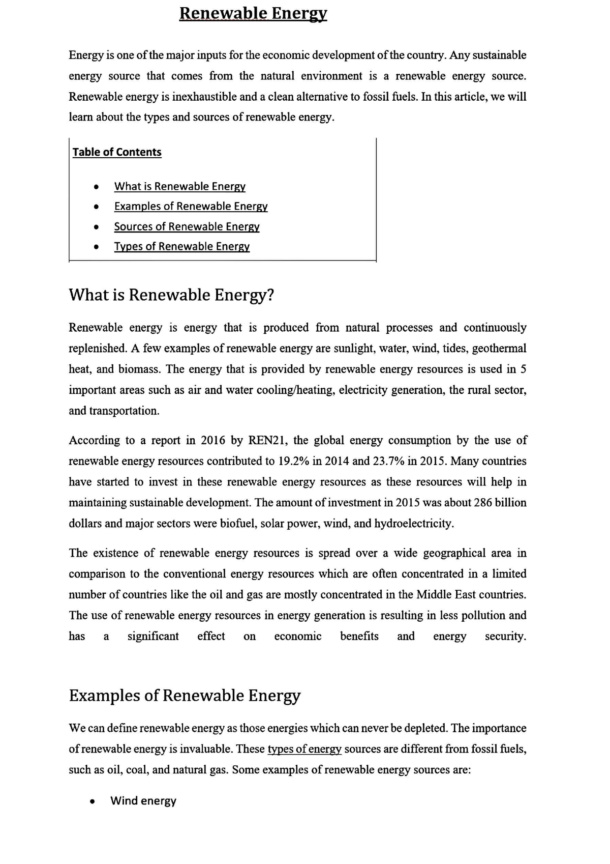 Renewable Energy 2 - basics of environmental science - Studocu