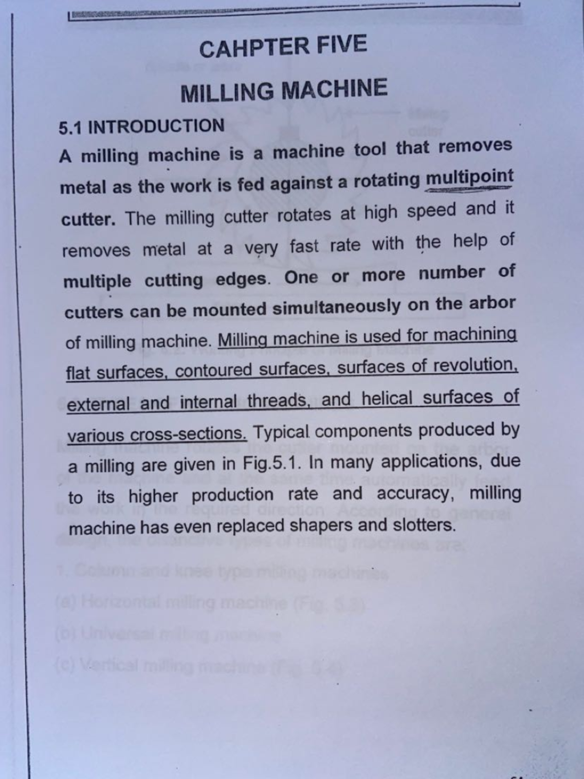 Milling Machine Theory of Machines Studocu