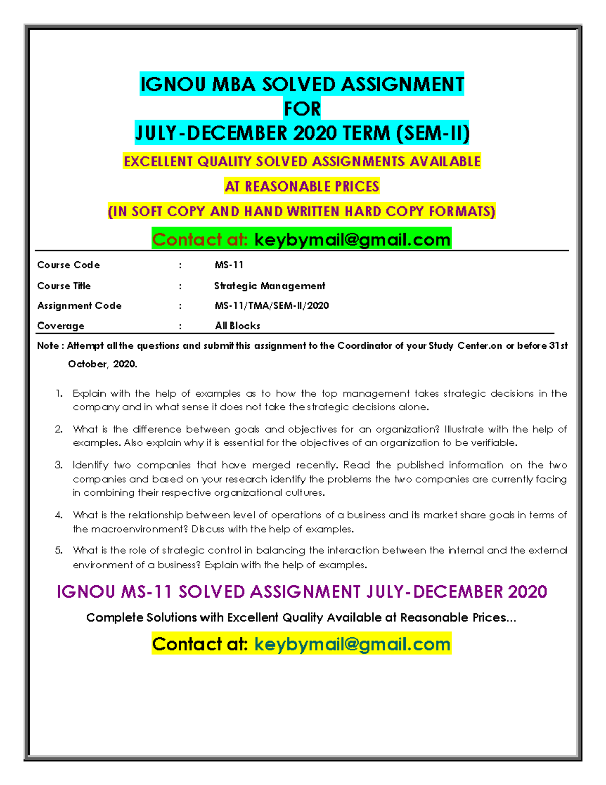 Mcs 011 solved assignment 2020-21 image