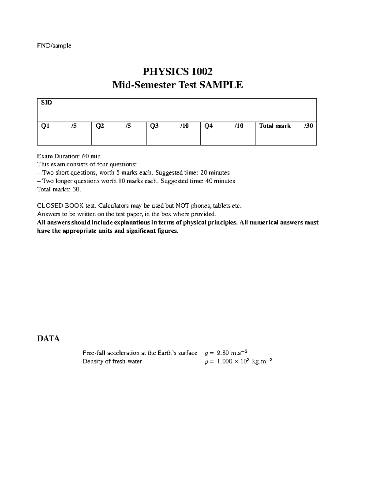 FND midsem 2023 sample - Practice questions for mid-term test - FND ...