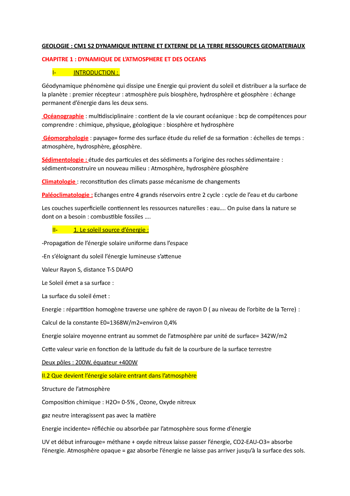 DYNAMIQUE EXTERNE DE LA TERRE RESSOURCES GEOMATERIAUX - GEOLOGIE : CM1 ...