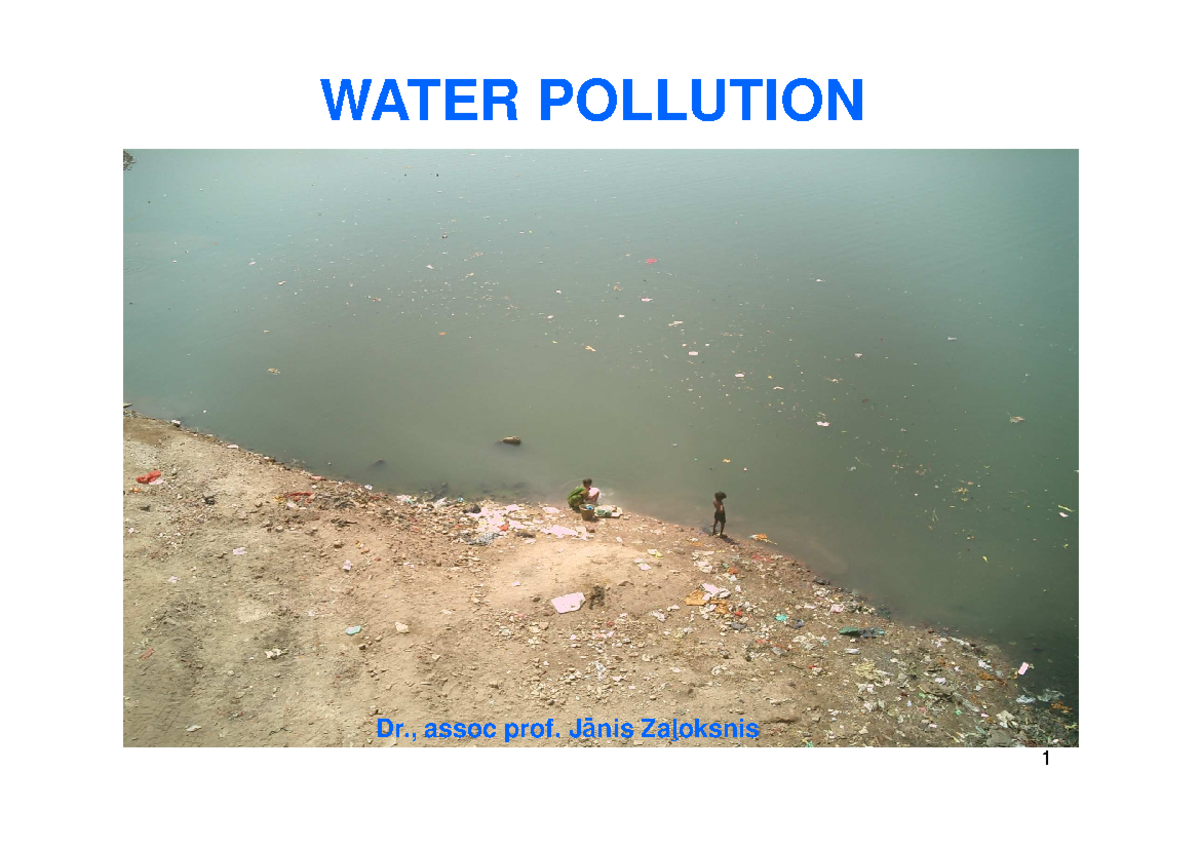 Vid Z1000-8 - Trees - WATER POLLUTIONWATER POLLUTION Dr., Dr ...