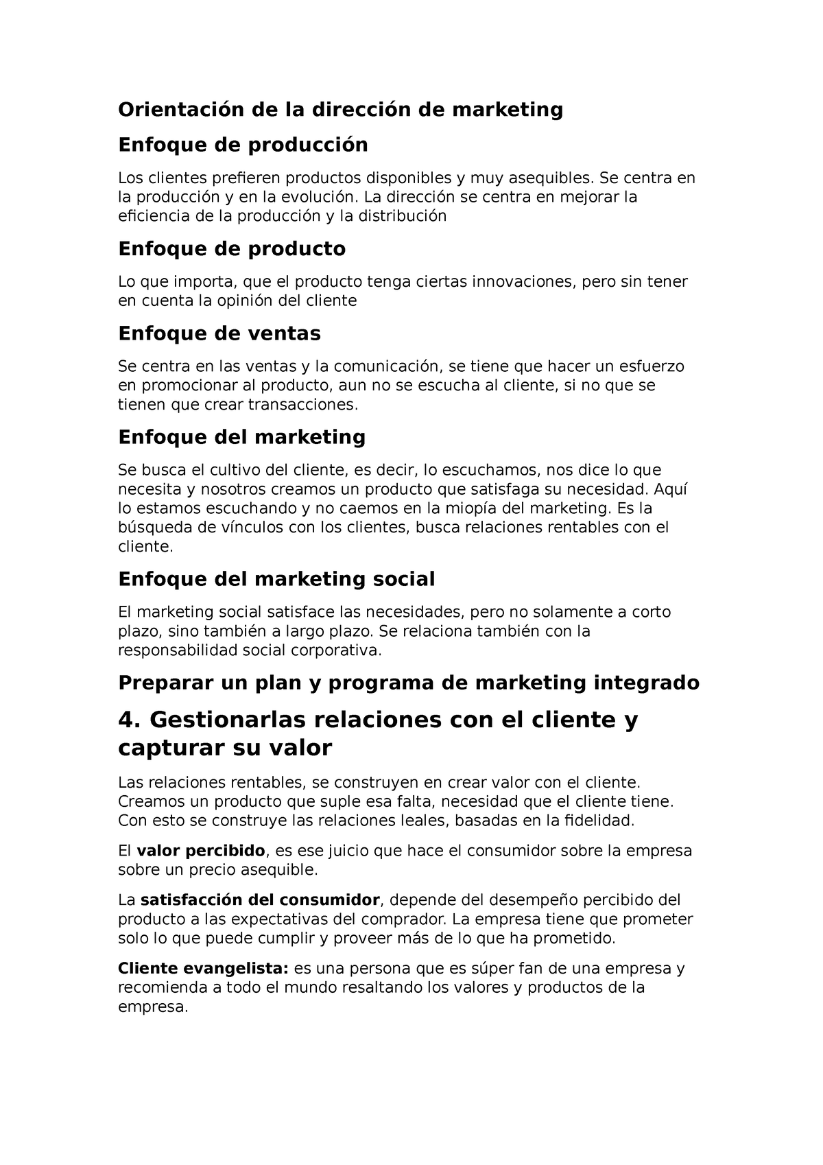 Marketing Tema 1 Publi Y Rrpp Orientación De La Dirección De Marketing Enfoque De Producción 9794