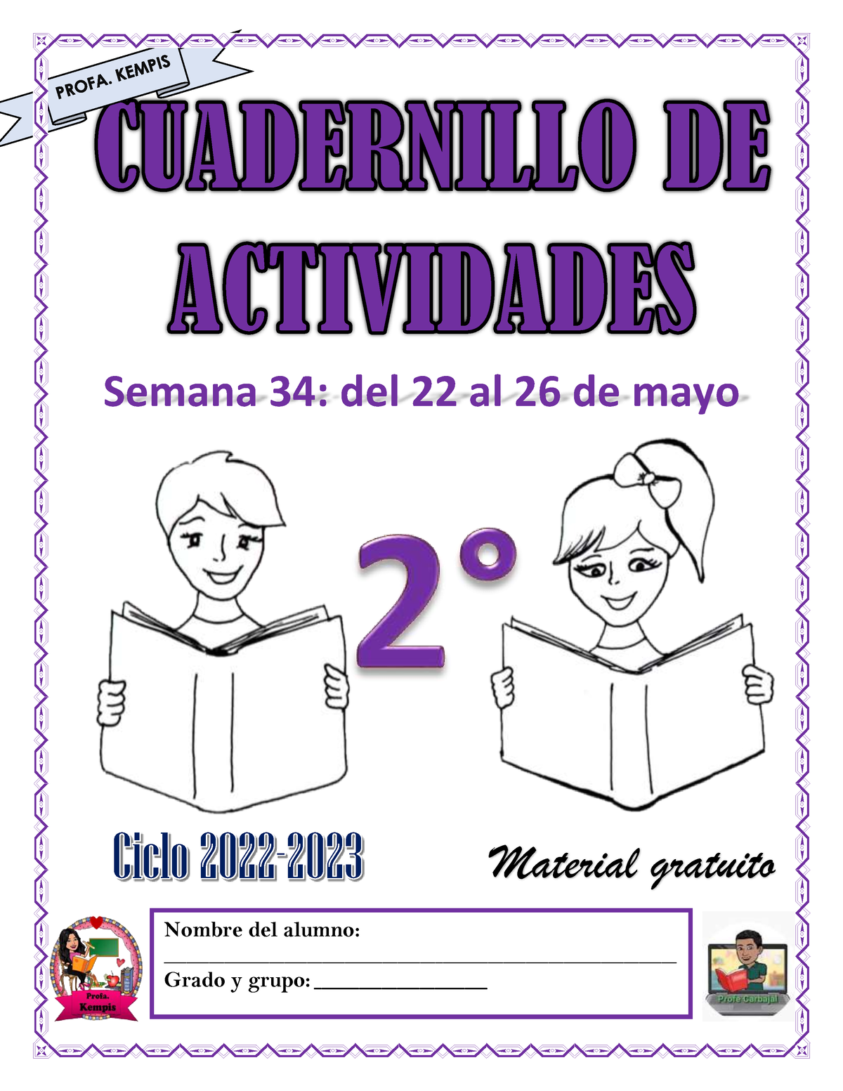 2° S34 Cuadenillo De Actividades Profa Kempis-1 - Semana 34 : Del 22 Al ...