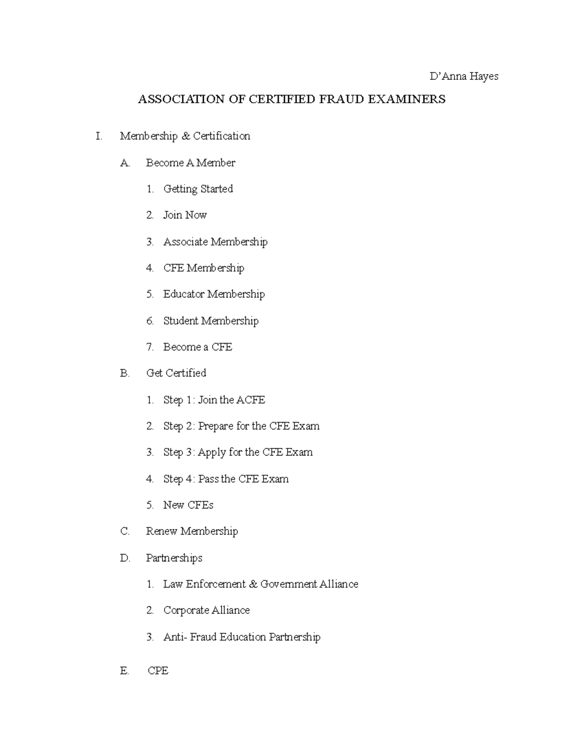 CFE-Law Antworten