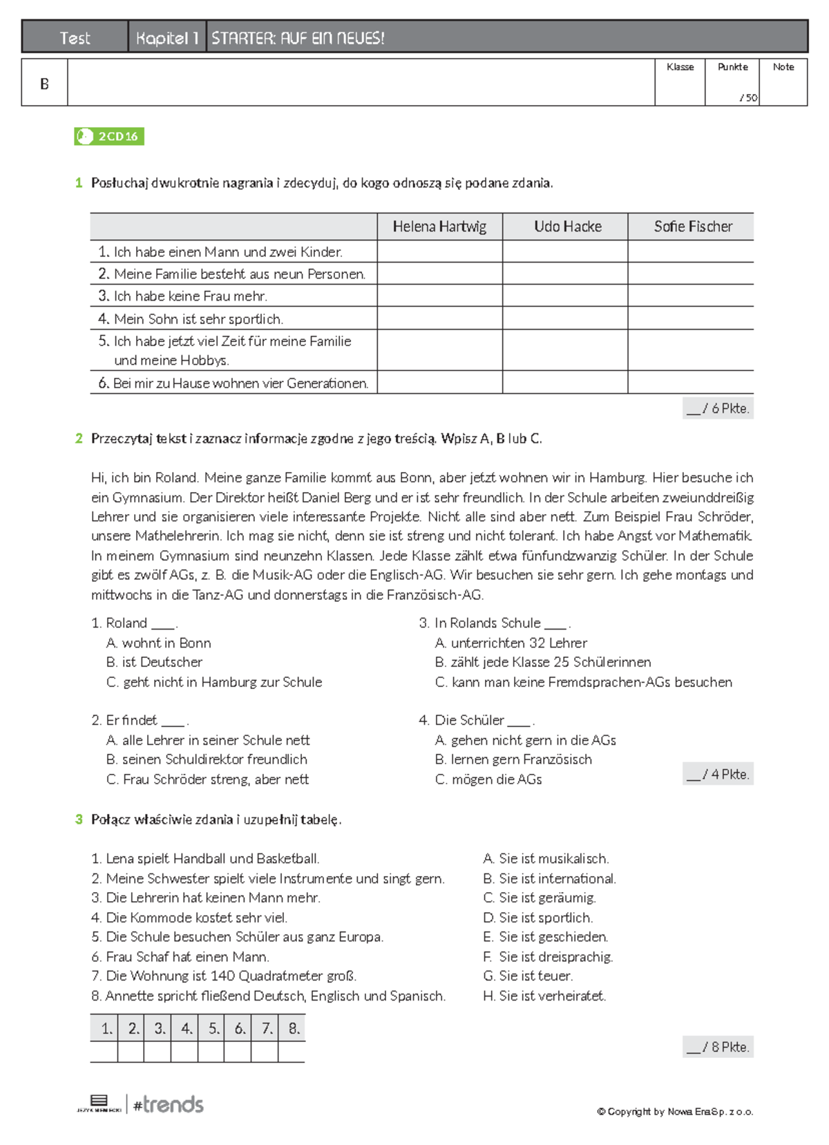 Sprawdzian Ustny Niemiecki Kompass 2 Kapitel 4 www.studocu.com