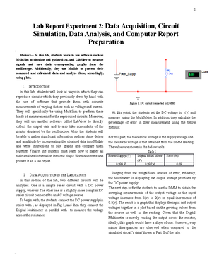 rc circuit experiment lab report