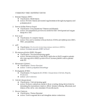 OB Report sheet final pdf (002) - For Education Use ONLY Maternal Date