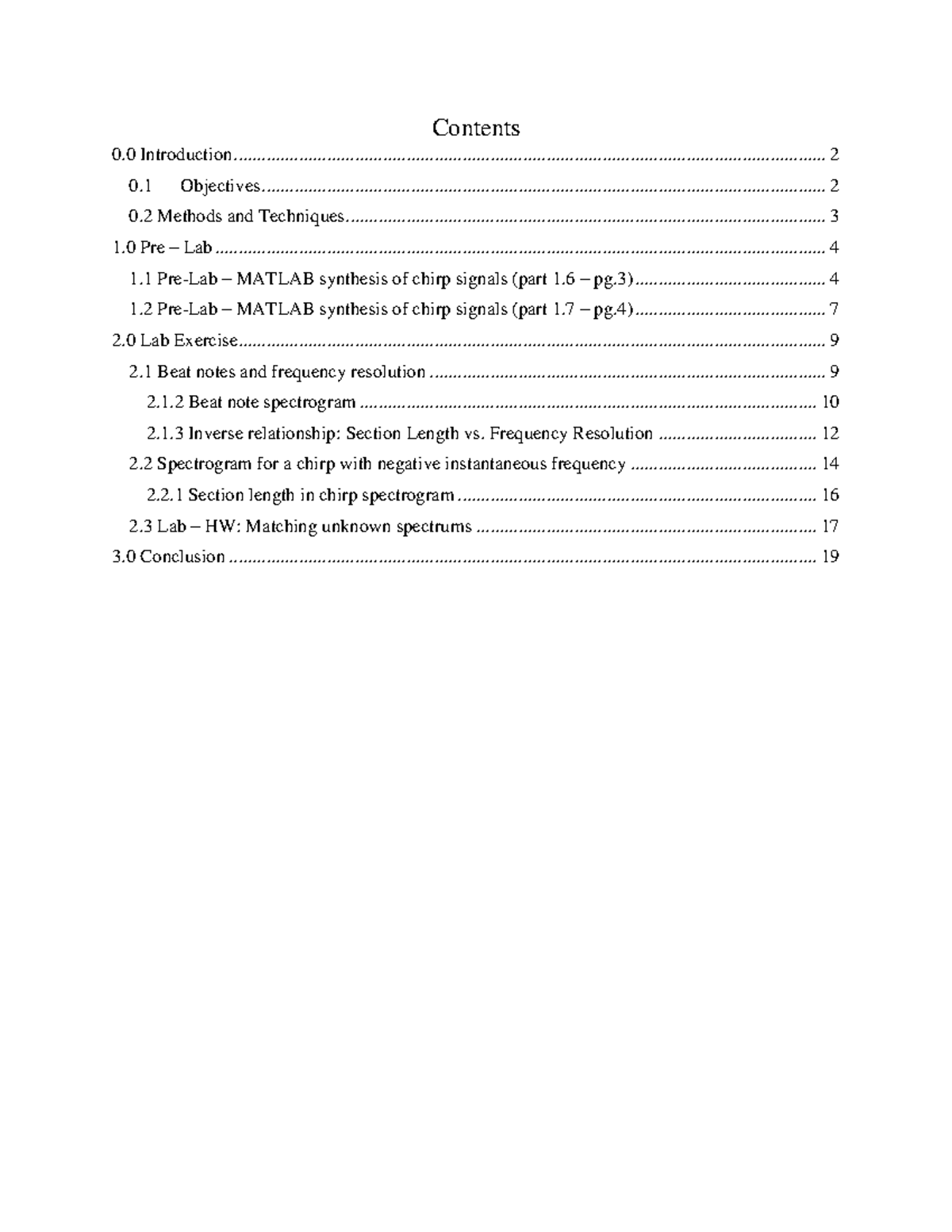 Lab 02: spectrograms of AM and FM signals - Contents 0 Introduction 0 ...