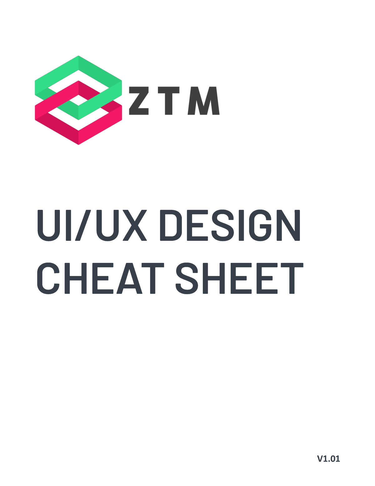 UI UX Cheatsheet Zero To Mastery V1 - V1. UI/UX DESIGN CHEAT SHEET ...