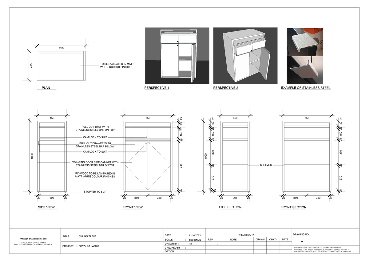 BILLING TABLE FOR STORE - 1:50 ON A PK 11/10/ BILLING TABLE 7DAYZ KK ...