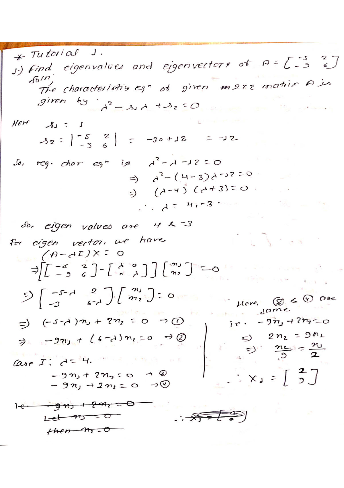 Tutorial 1 - Practice Material - Calculus And Linear Algebra - Studocu