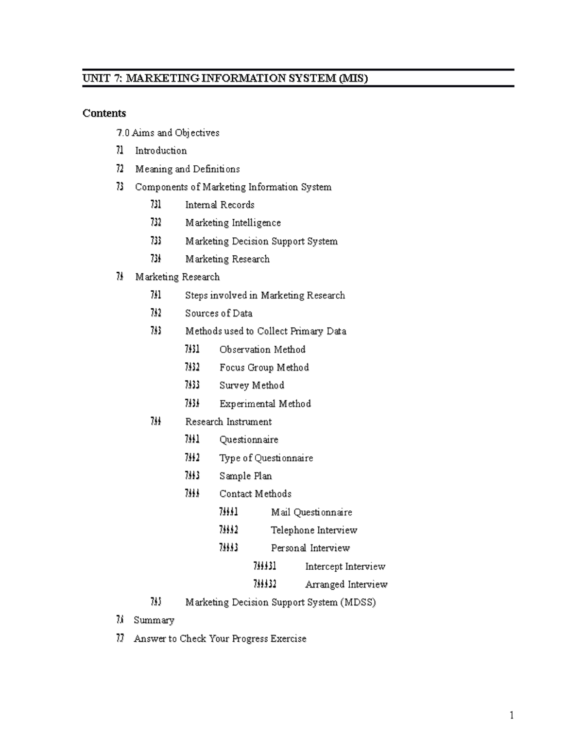 Principles Of Marketing I Unit 7 Unit 7 Marketing Information System Mis Unit 7 Marketing Principles Of Marketing I Unit 7 Unit 7 Marketing Information System Mis Unit 7 Marketing