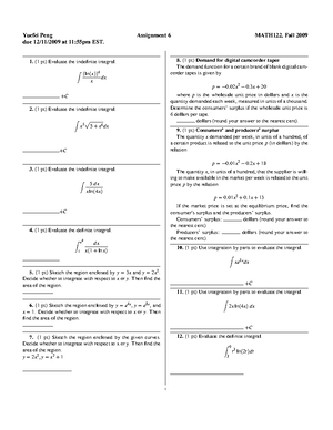 Webwork-2 - some useful practice calculus problems - Natalie Romanin ...