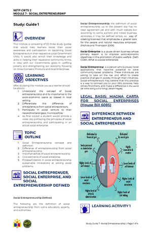 Study Guide 1 - Module 4 - Lesson 2 - Mobilization Participation ...