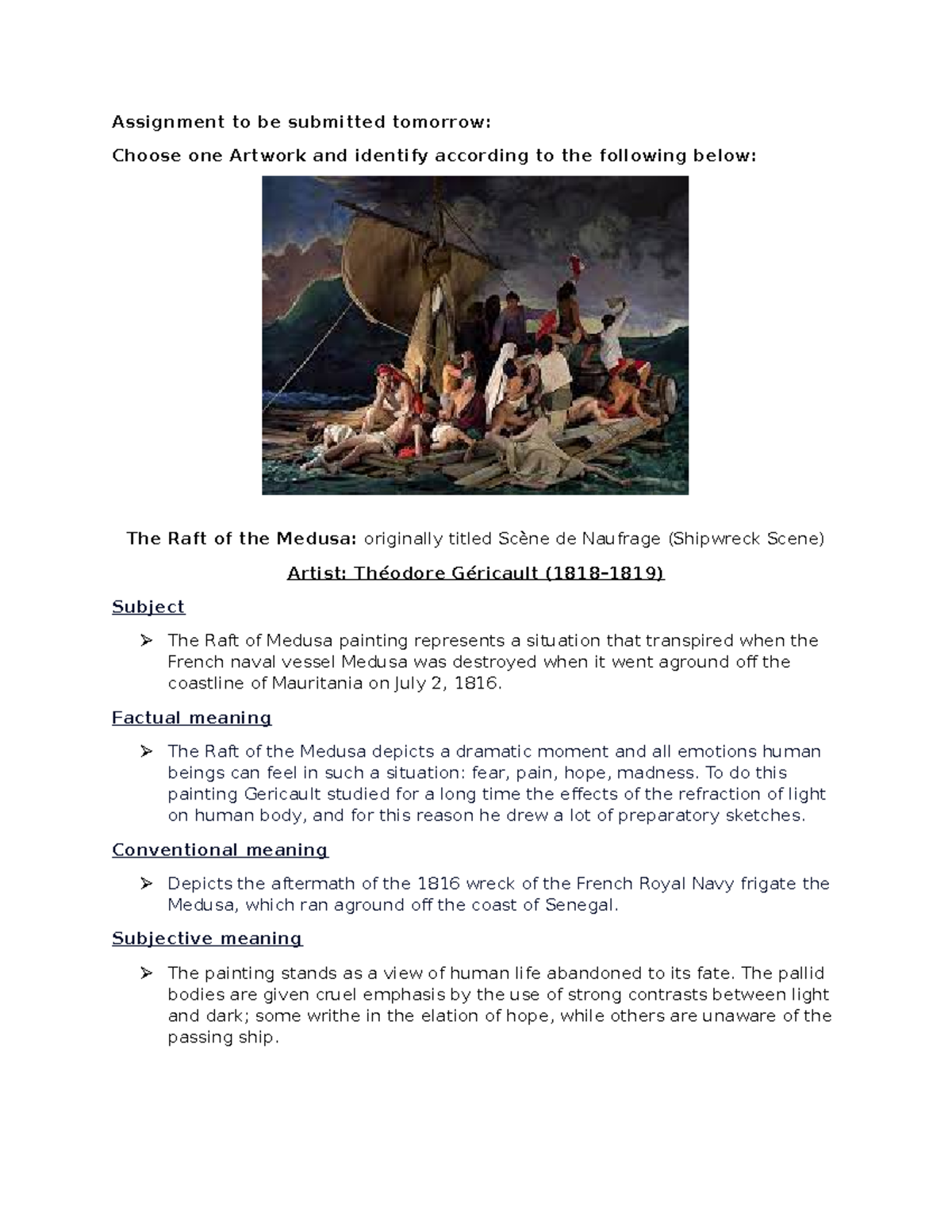 Assignment to be submitted tomorrow Assignment to be submitted