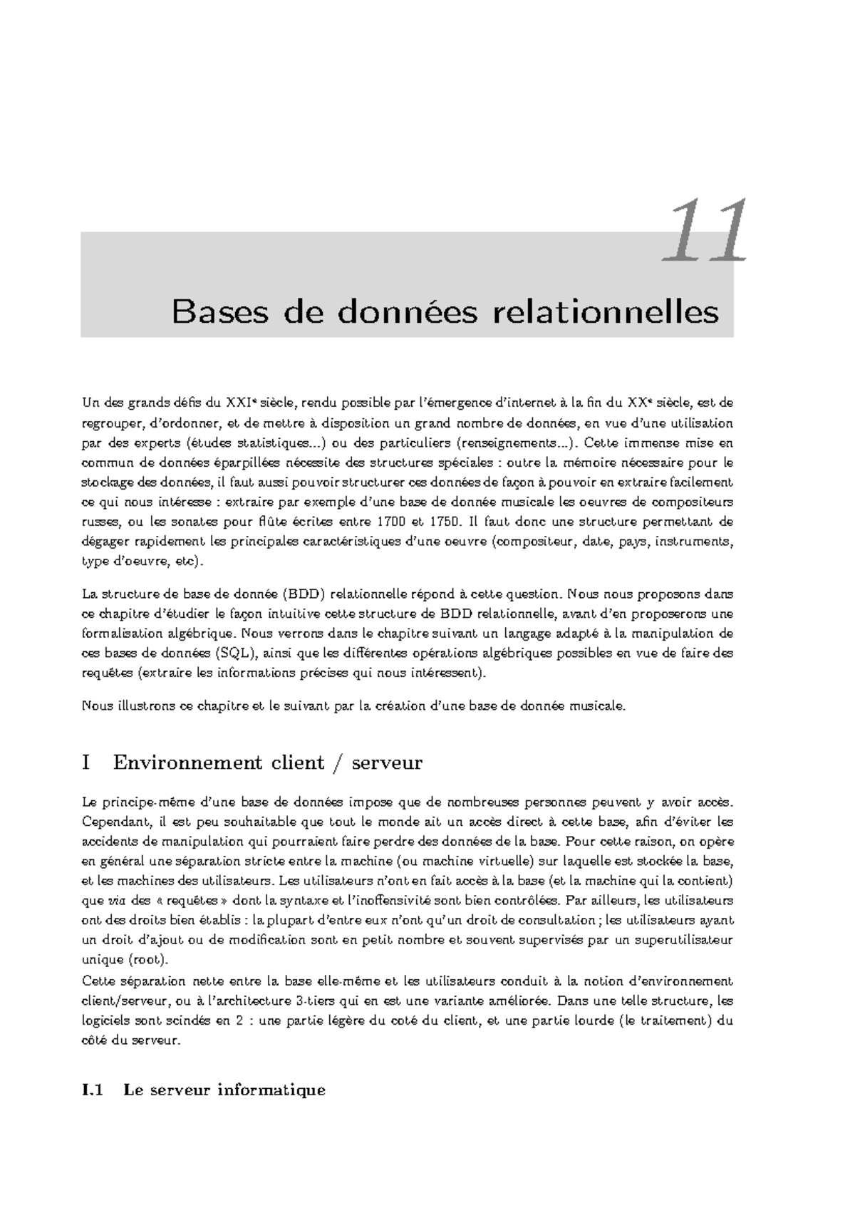 Bases De Donnees Relationnelles - 11 Bases De Données Relationnelles Un ...