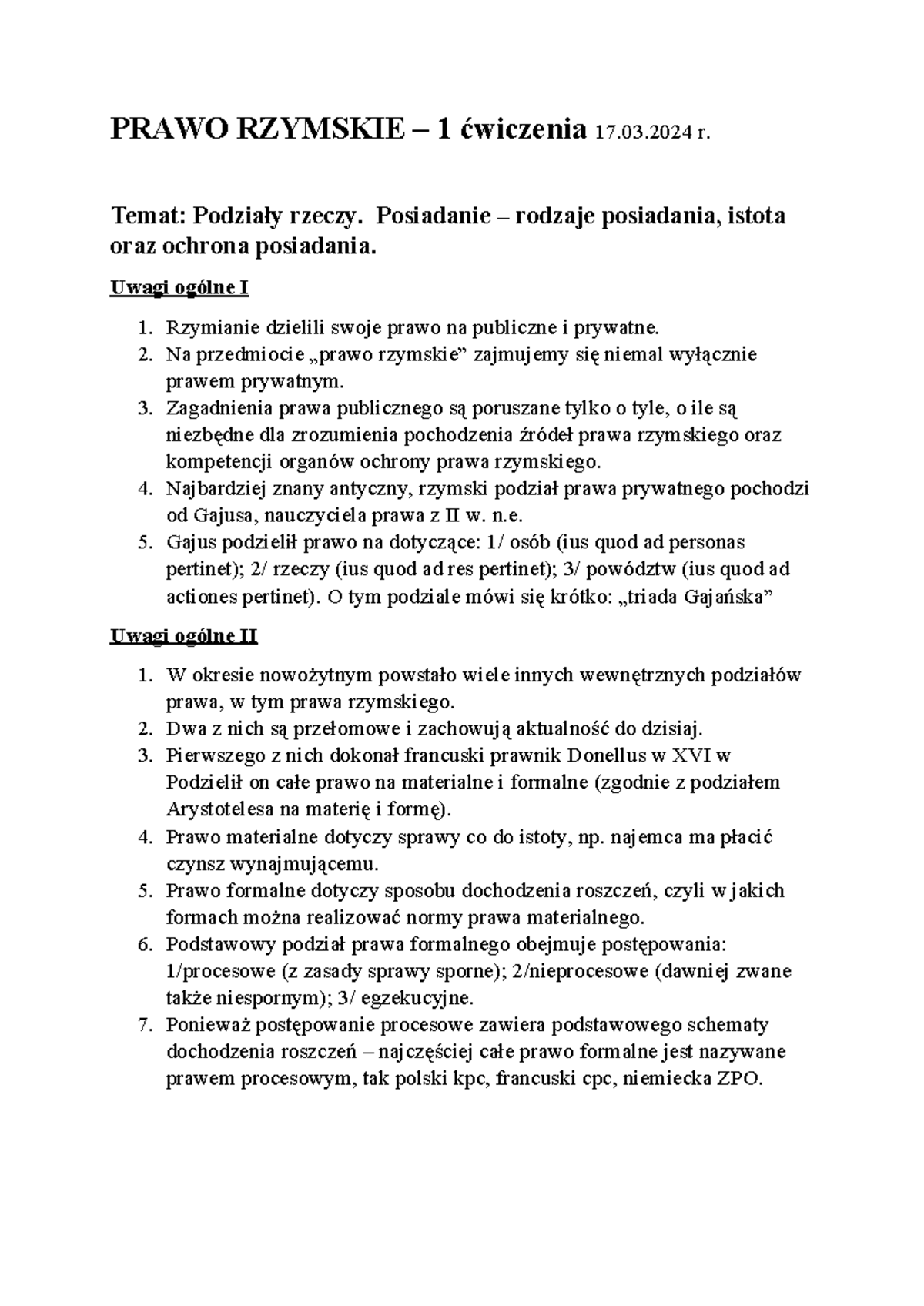 Rzymskie Prawo Prywatne Kazusy I ćwiczenia www.studocu.com