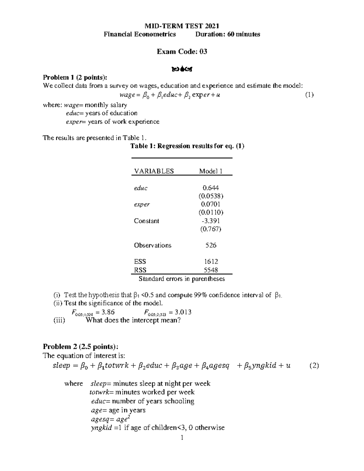 mid-term-test-2021-2911-mid-term-test-2021-financial-econometrics