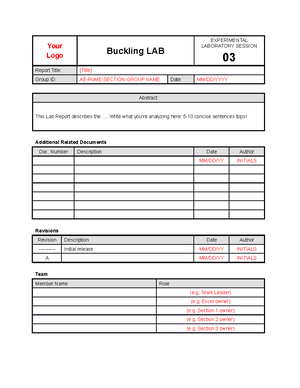 LAB 01 Template Ro ME 1 - Lab Document - Your Logo Torsion LAB ...