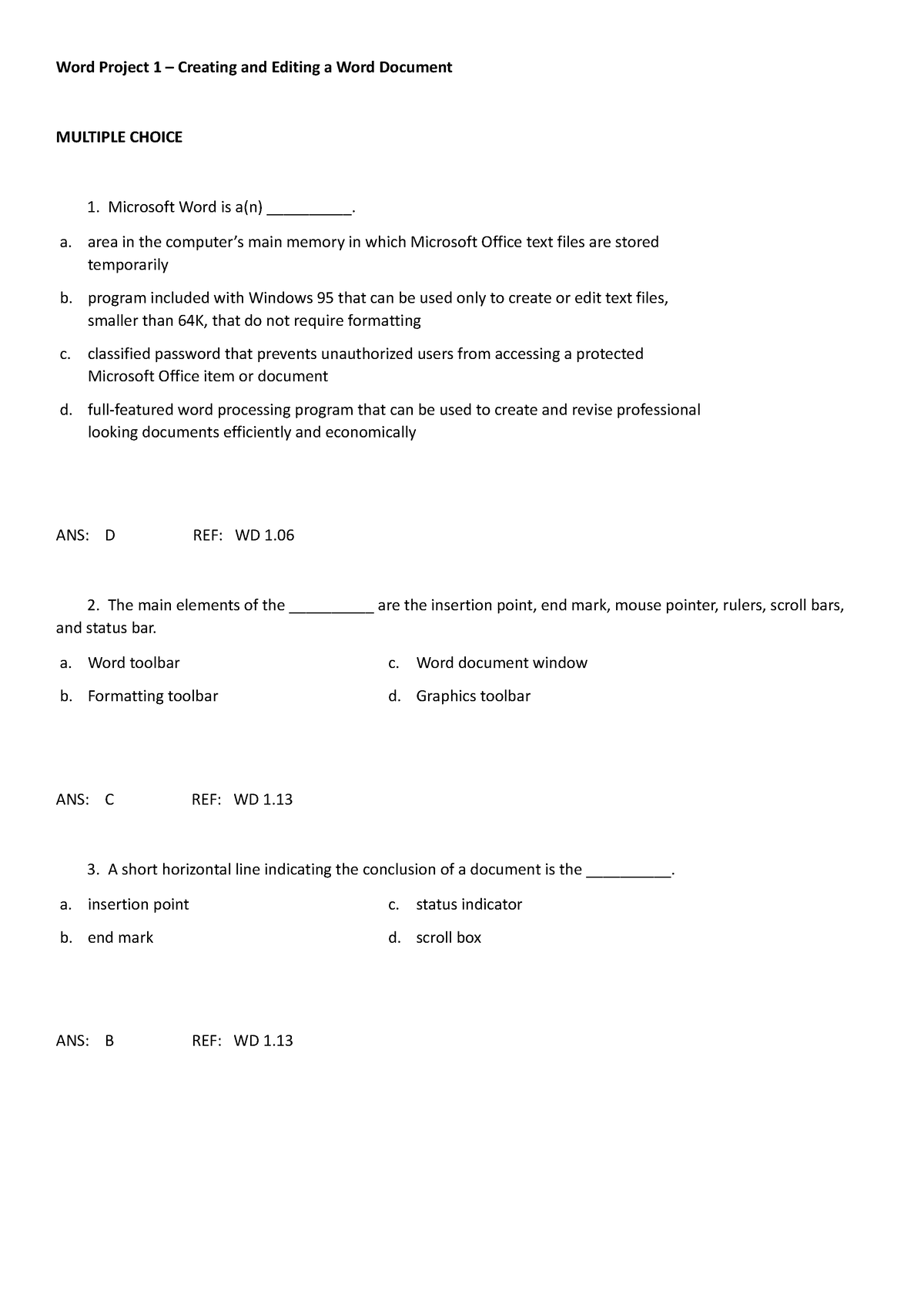 ict-132-quiz-test-ict-word-project-1-creating-and-editing-a-word