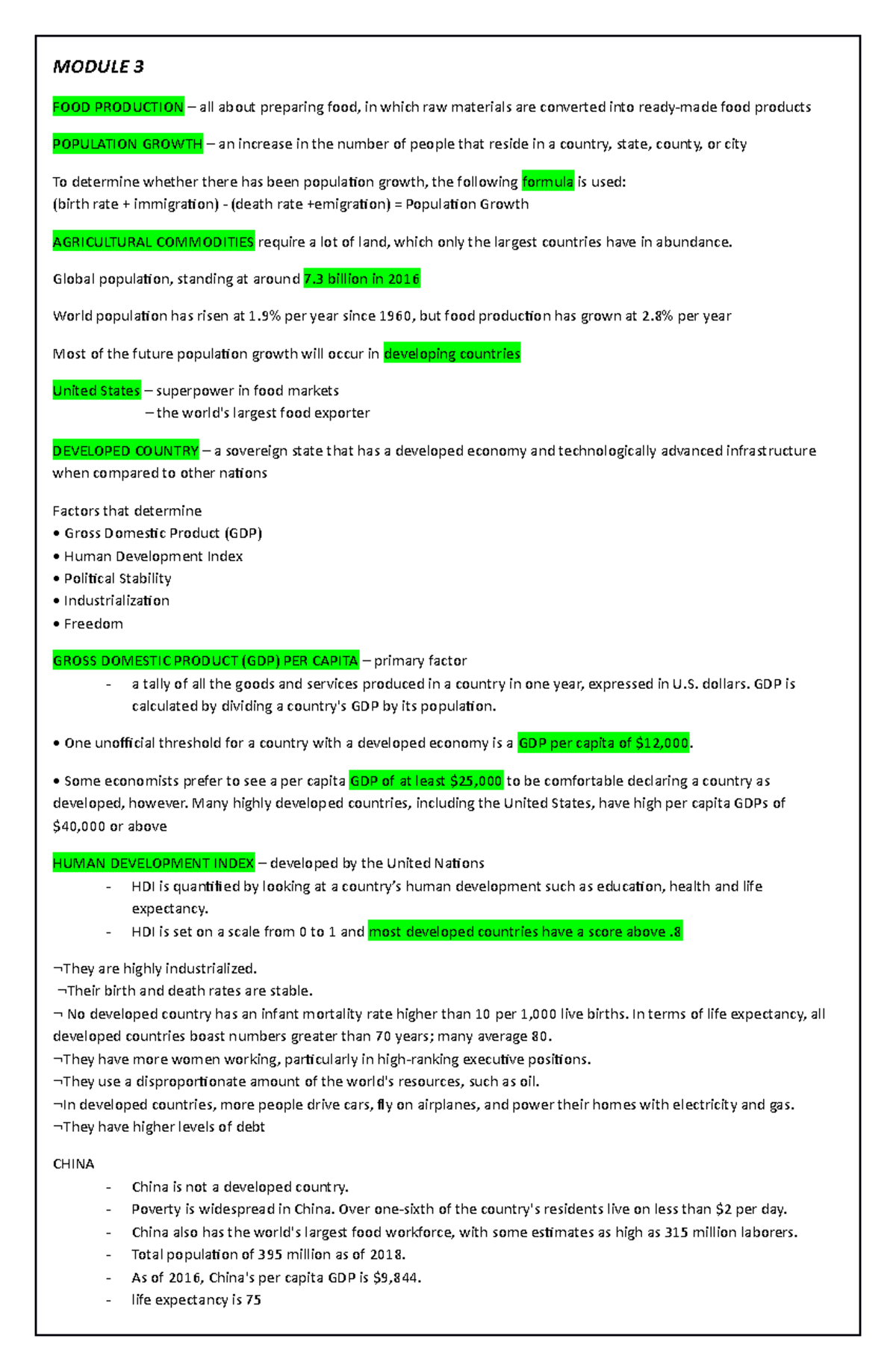 AGRI 1 Reviewer - MODULE 3 FOOD PRODUCTION – all about preparing food ...