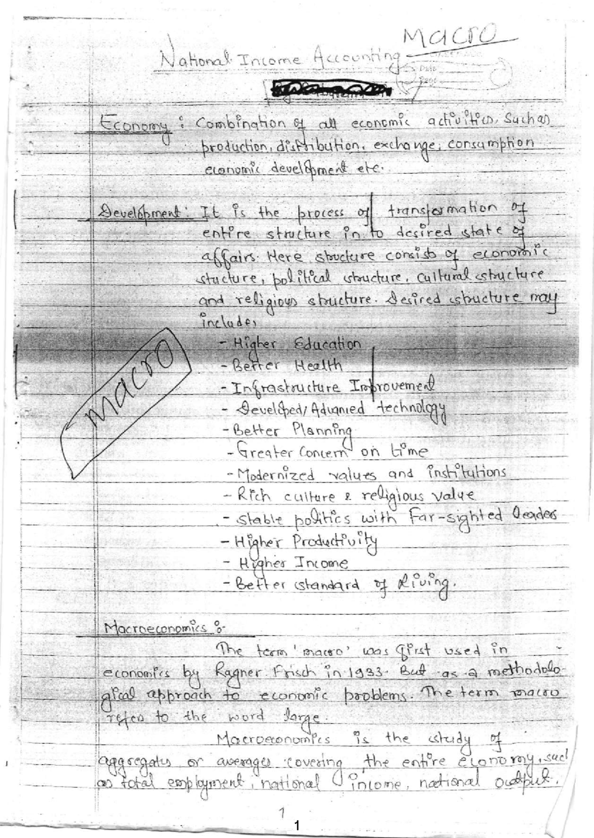 Macro note - handouts - N\r,t a .{- t-t, clHorrq-\ T.rLcr. i,.: i on ...