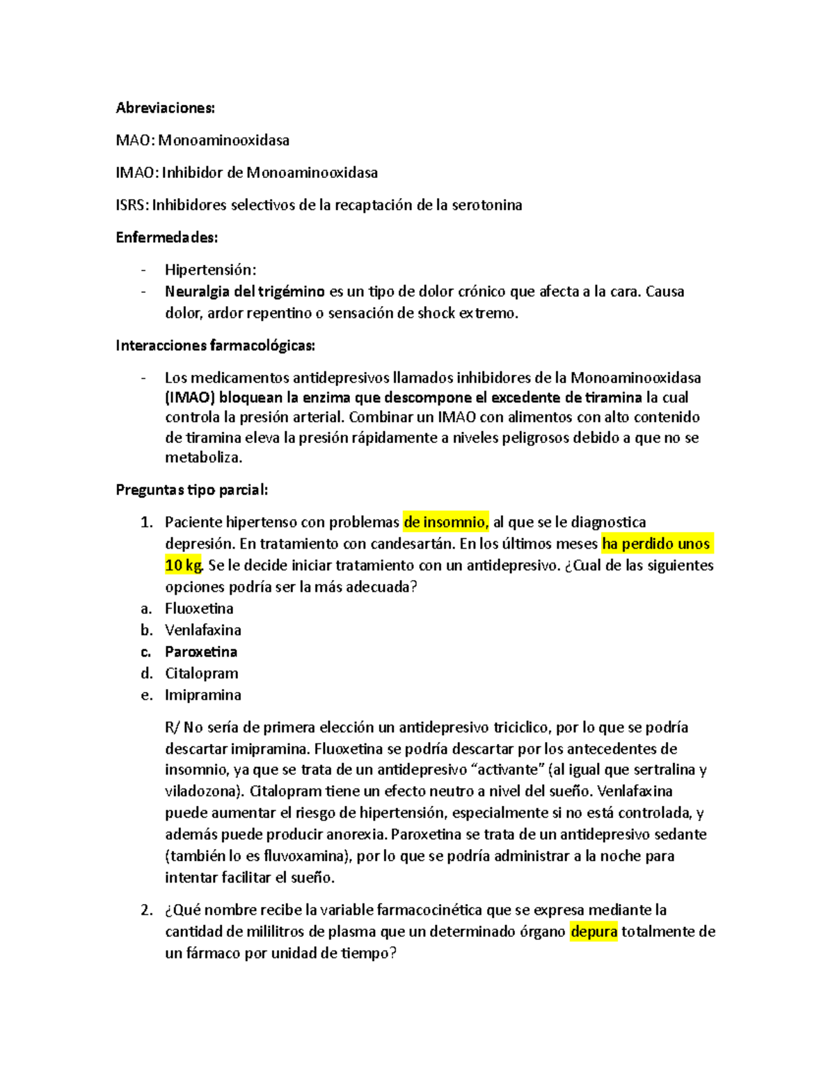 Paroxetina causa presión arterial alta