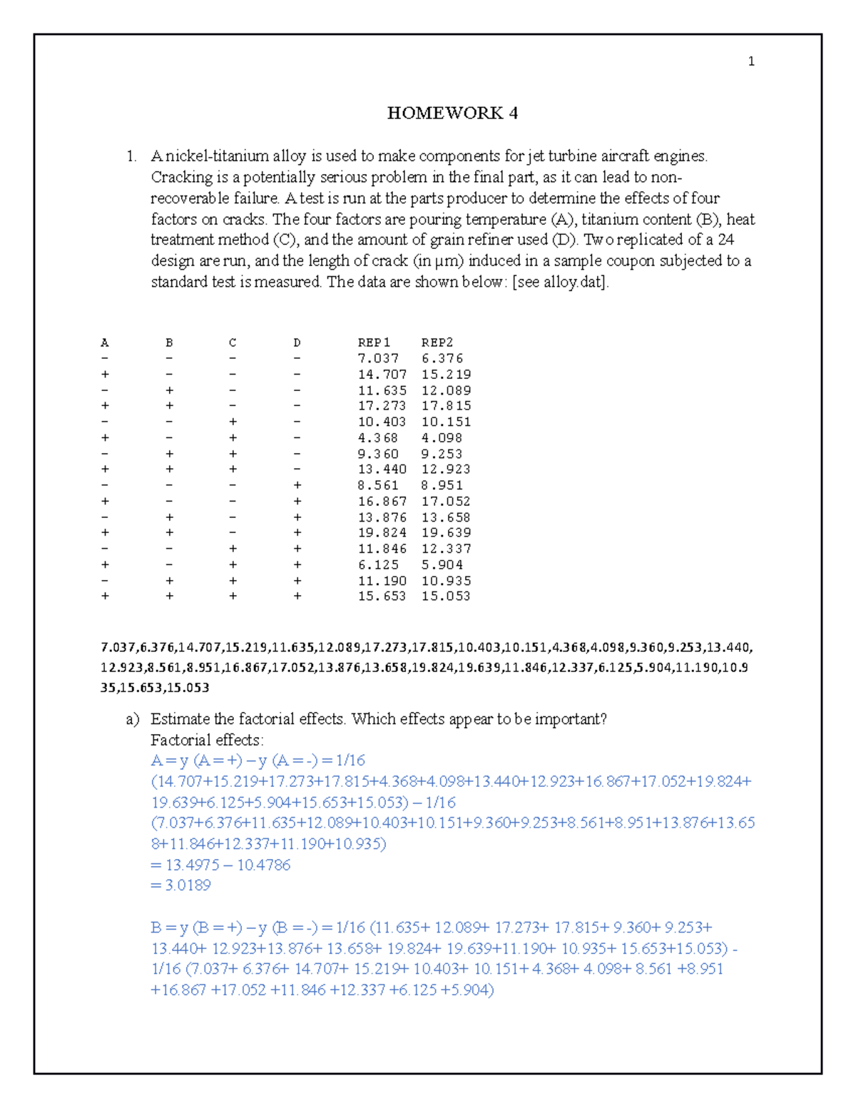 HW 4 - Homework Assignments - HOMEWORK 4 1. A Nickel-titanium Alloy Is ...