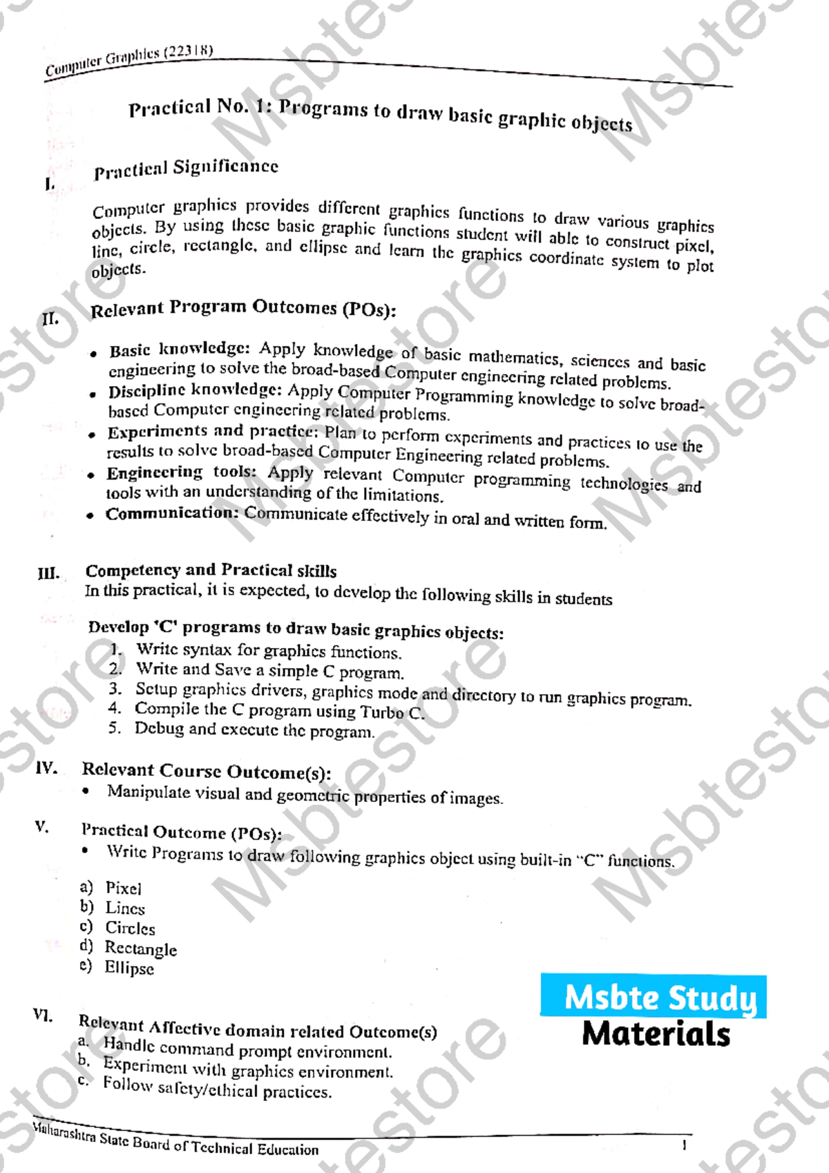 22318 Computer Graphics Lab Manual Answer Download computer engg