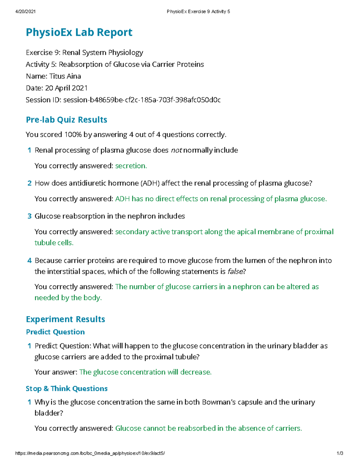 Physio Ex Exercise 9 Activity 5 - Pearsoncmg/bc/bc_0media_ap/physioex ...