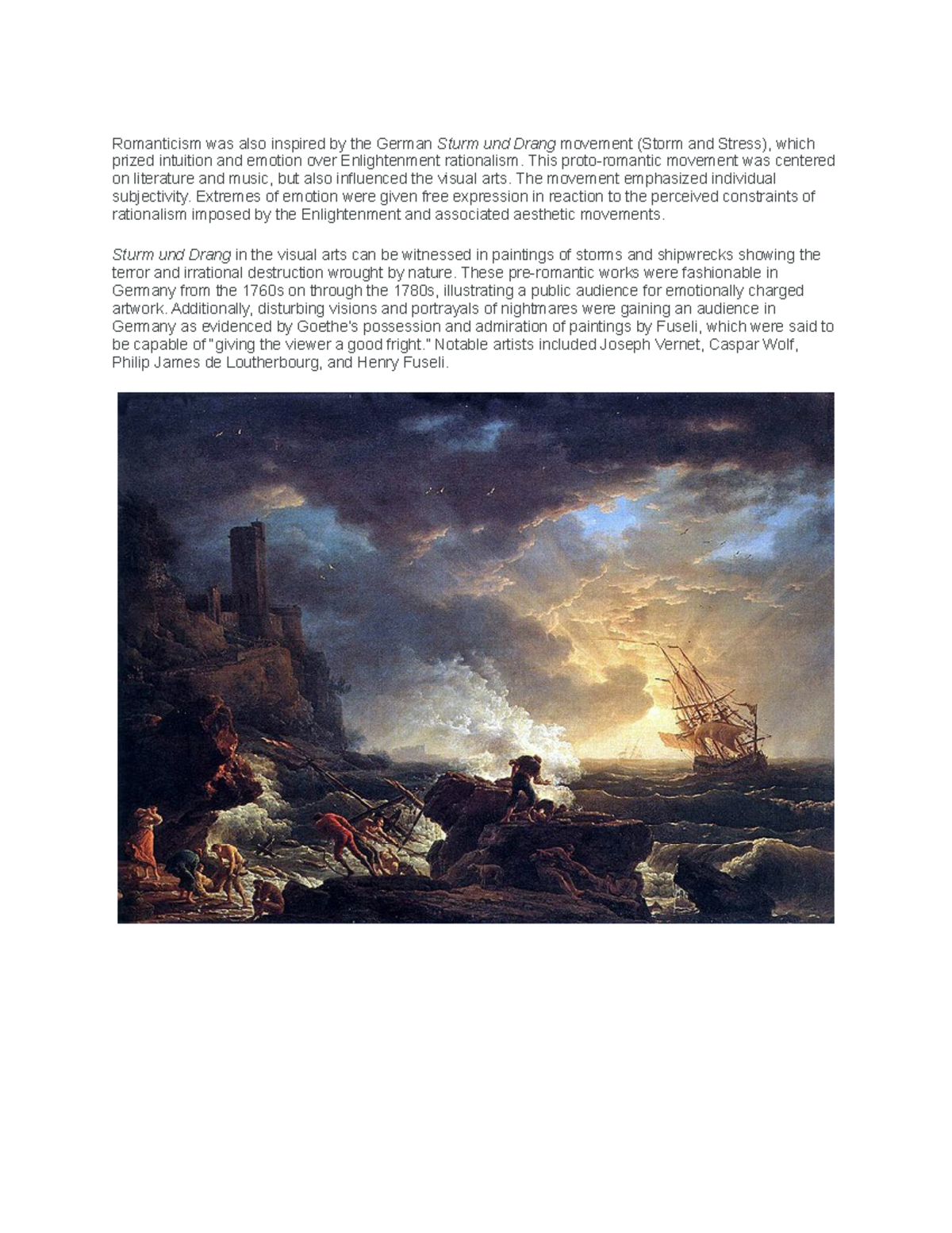 ARTS WEEK 23 ABOUT ARTS Romanticism was also inspired by the German