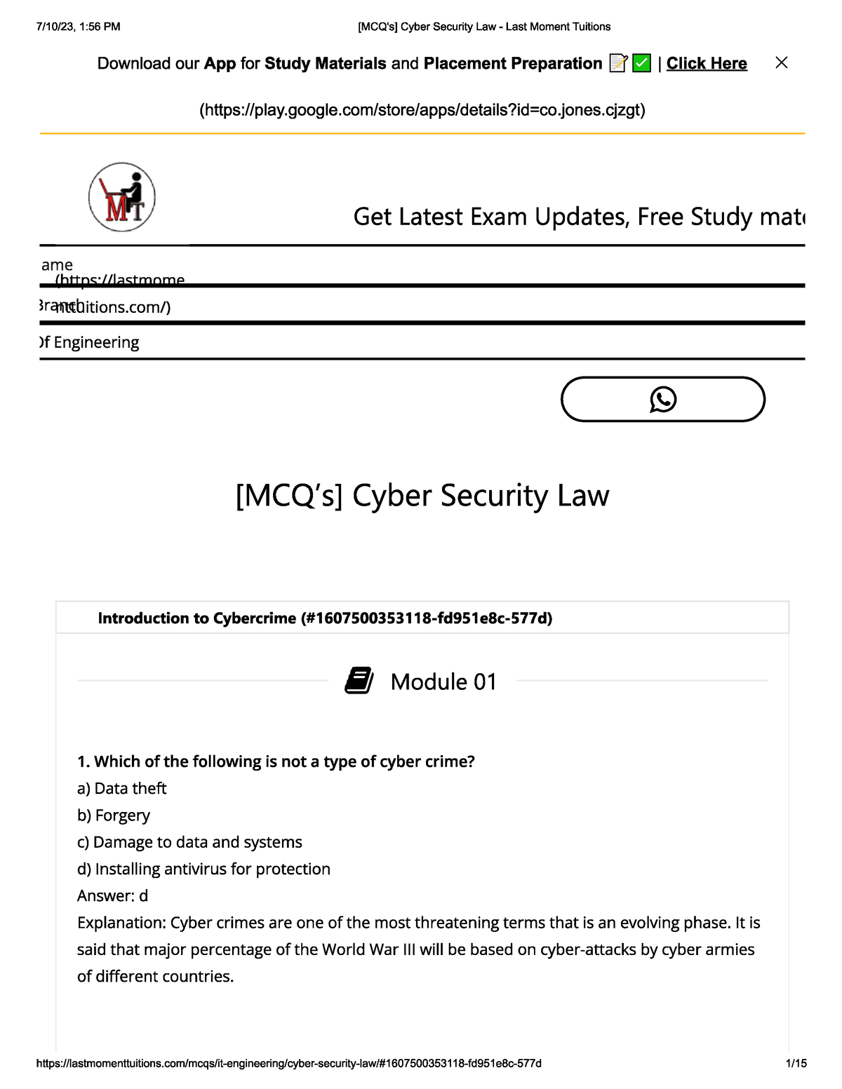 MCQ Questions - Java Programming - Studocu