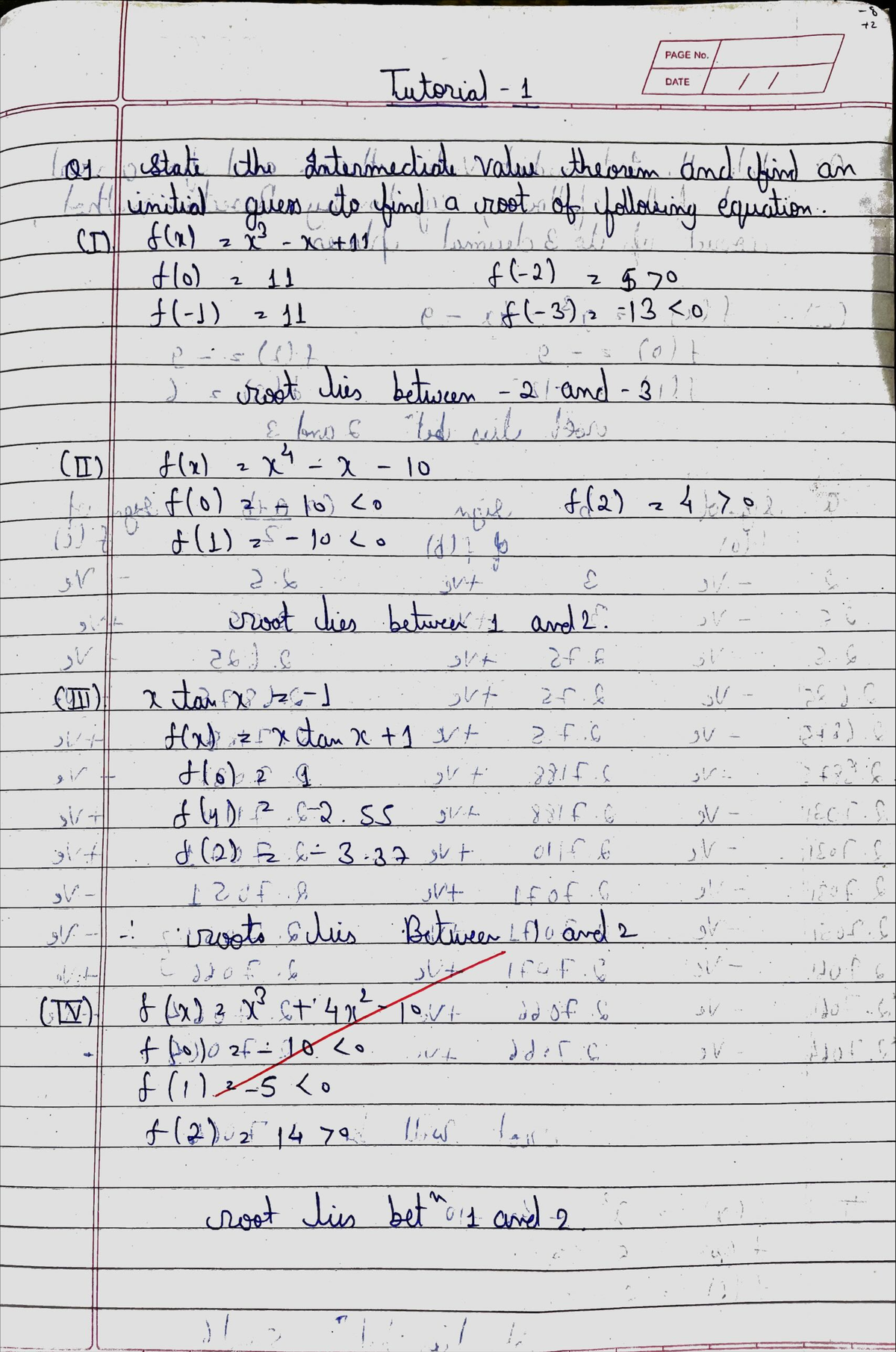 Calculus Tutorial 1 - B.tech CSE - Studocu