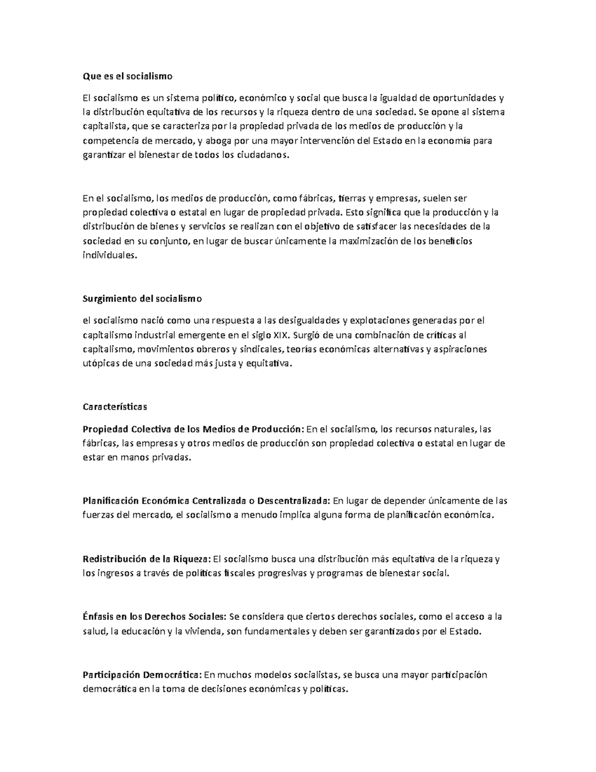 socialismo derecho Que es el socialismo El socialismo es un sistema