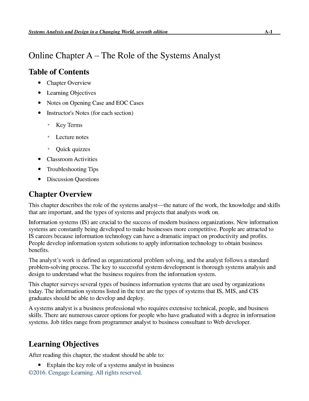 IM-7ed-Online Chapter A (extra Notes) - Online Chapter A 3 The Role Of ...