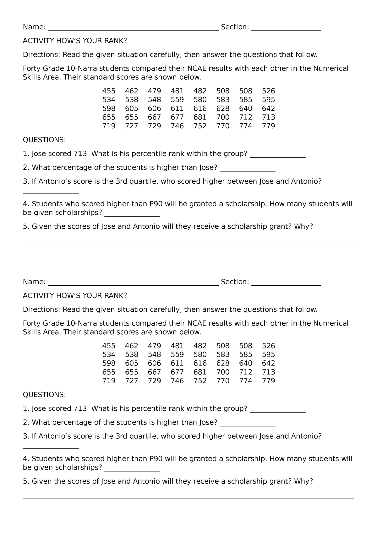 Percentile Rank In Spss