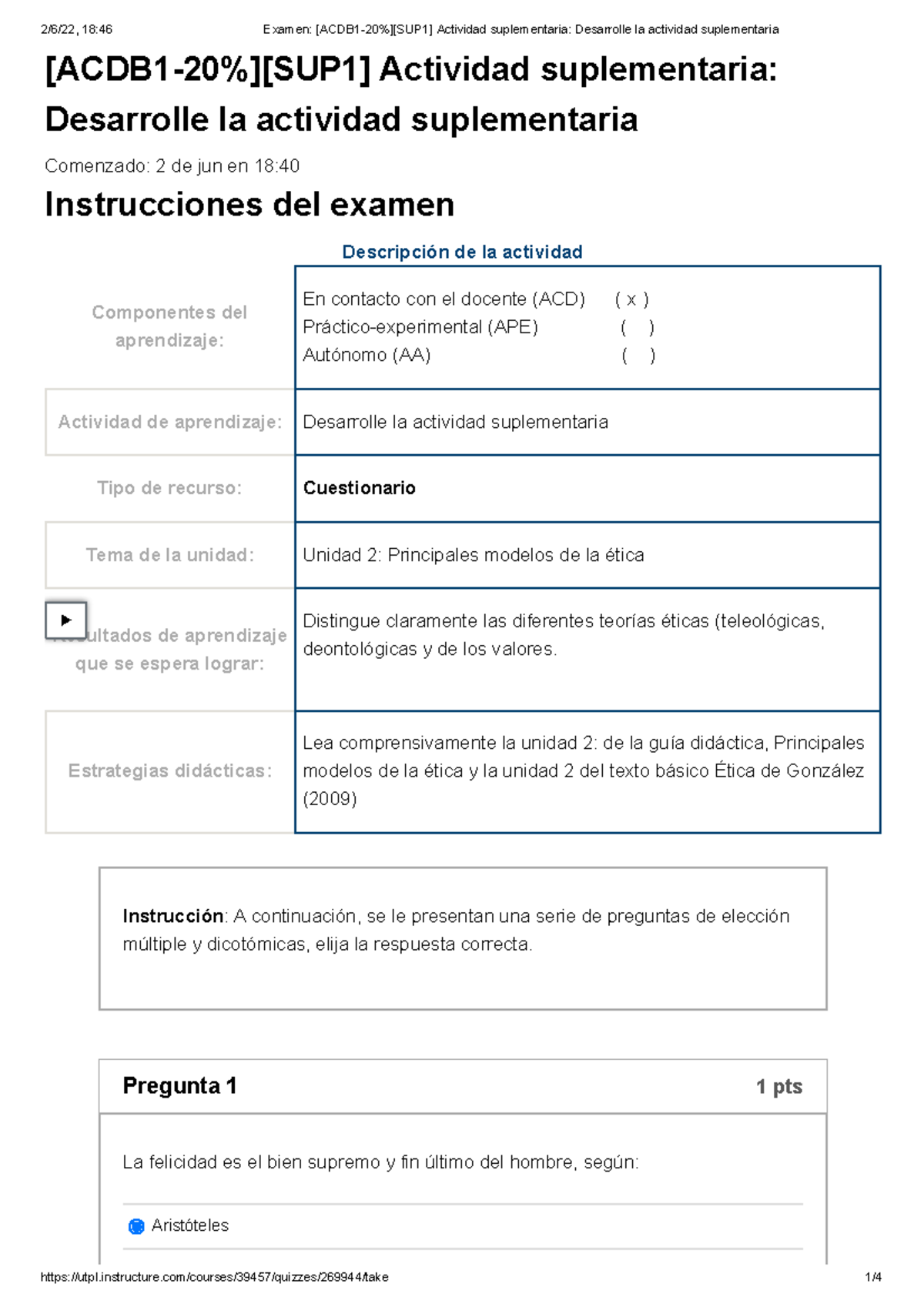 Examen Acdb Sup Actividad Suplementaria Desarrolle La Actividad Suplementaria Studocu