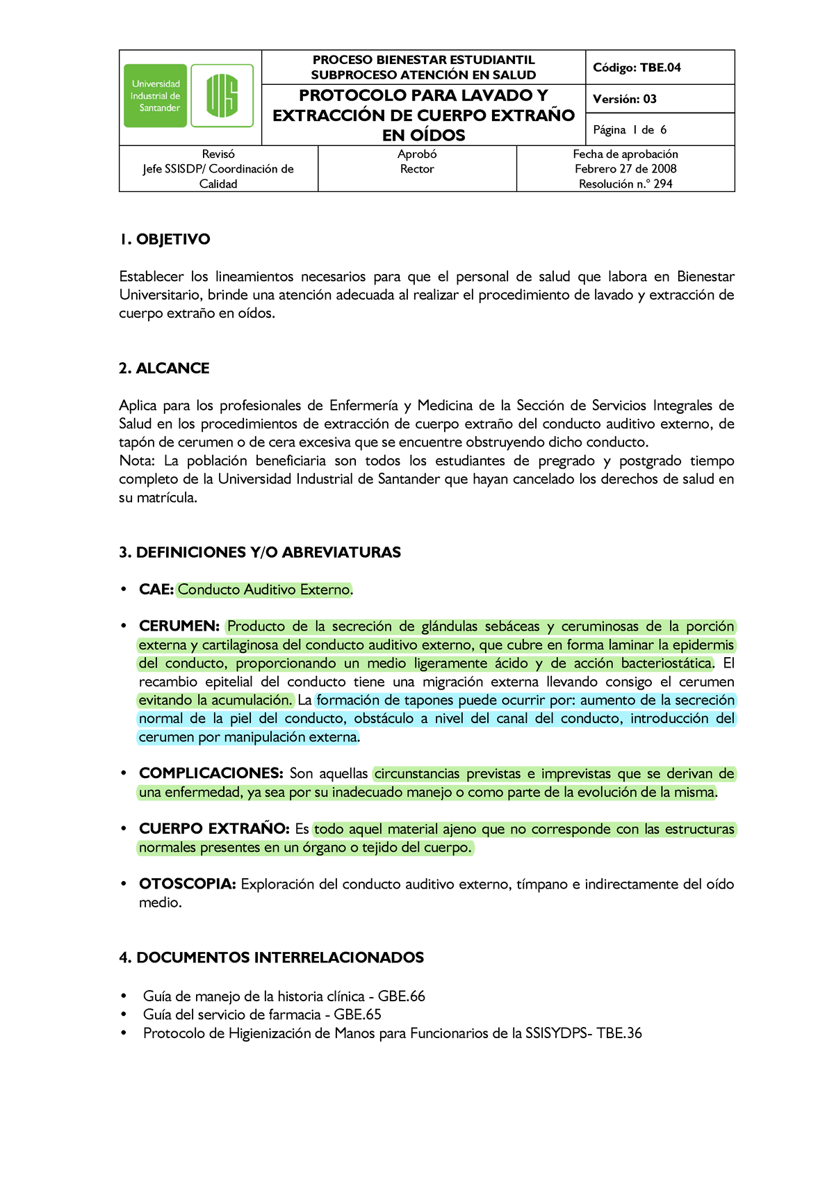 P4.- Otoscopía - Para La 4ta Practica De CLEMPS - PROCESO BIENESTAR ...